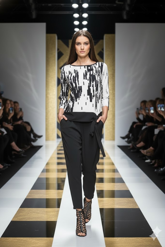 IC Collection Abstract Tie Top-C1073T