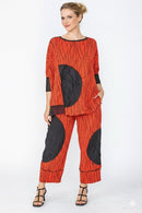 IC Collection Top With Mesh Sleeve-7812T