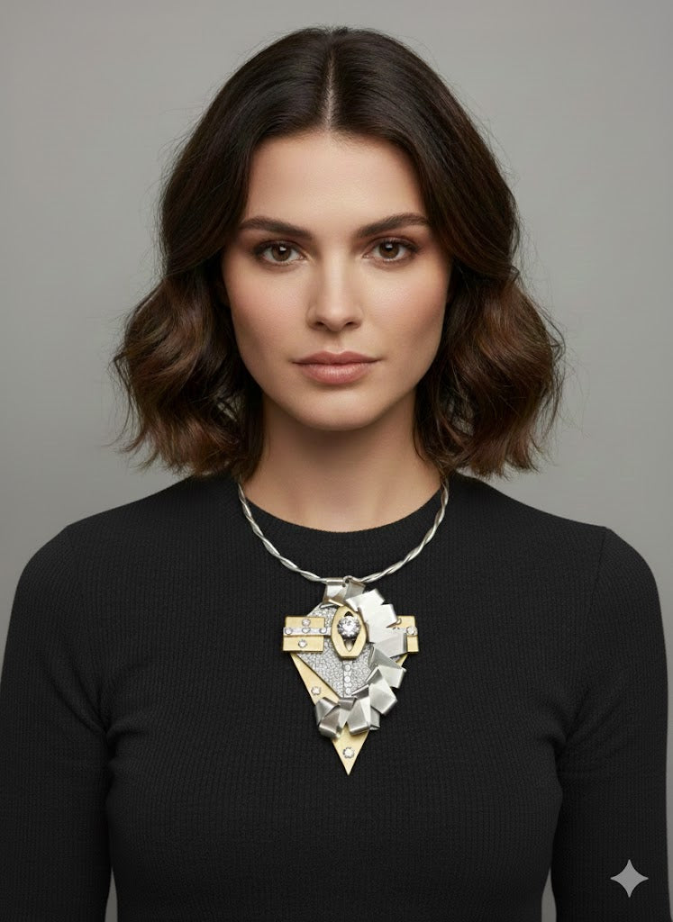 Jeff Lieb Geometric Modern Necklace-23022 – Unique Apparel USA