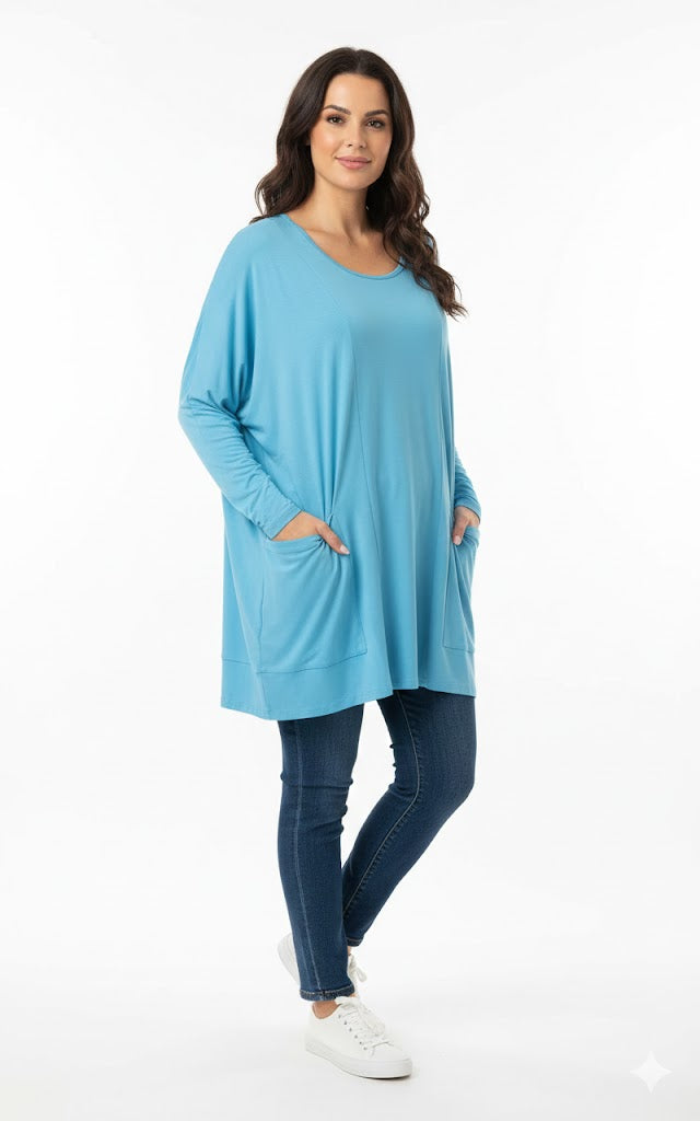 Comfy Side Pocket Tunic-M797