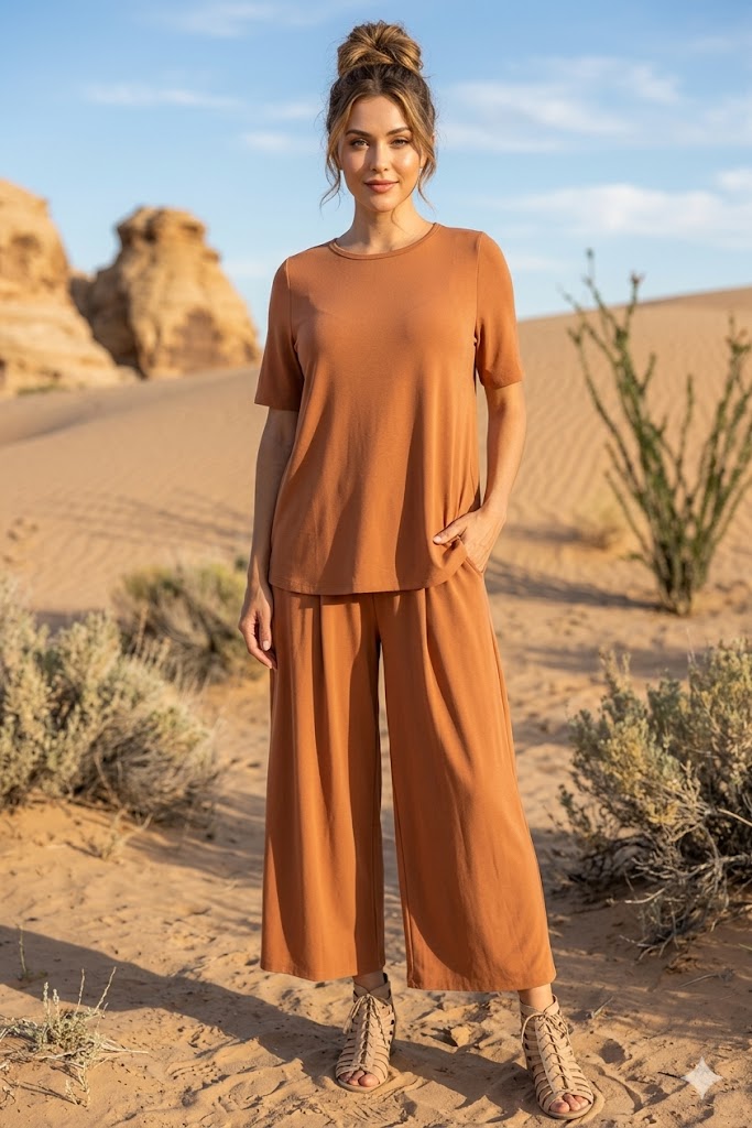 IC Collection Knit Jersey Scoop Neck-C1031T