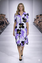 Joseph Ribkoff Floral Print Dress - Style 222257 | Unique Apparel USA