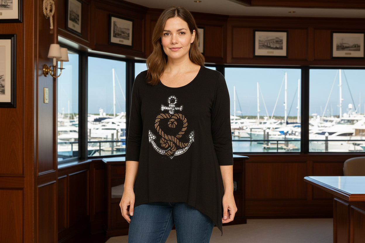 Gardy Anchor Heart Top-2693