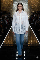 Joseph Ribkoff Cotton Lace Boxy Blouse With Embroidery-262952