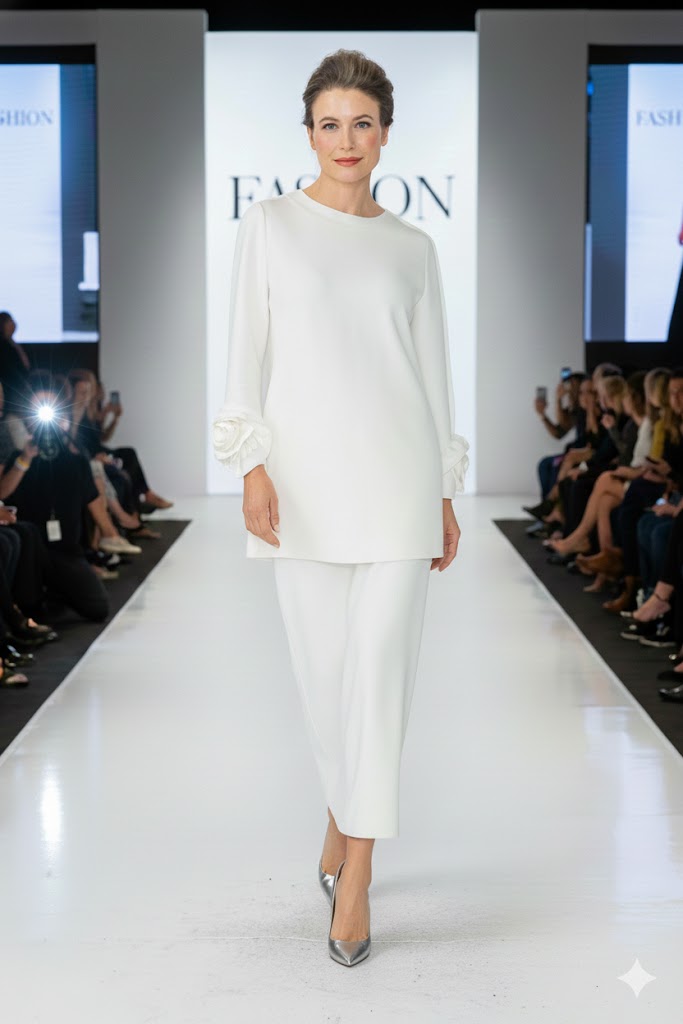 IC Collection Floral Sleeve Tunic-IC-6698T