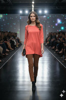 By JJ Sleeve Button Down Round Neck Top-IT-166