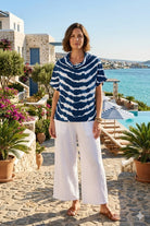 Kozan Suki Top - Lightweight Shibori Print Blouse | Unique Apparel USA