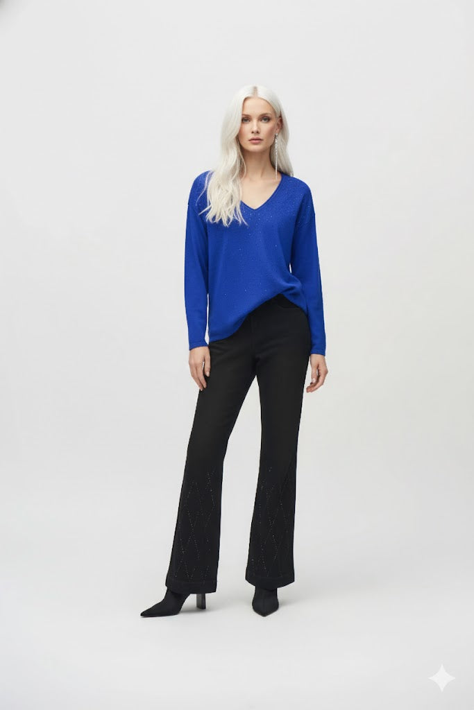 Joseph Ribkoff Sweater Knit V-Neck Pullover | Unique Apparel USA
