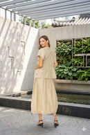 IC Collection Nylon Drawstring Waist Jacket-C1065J