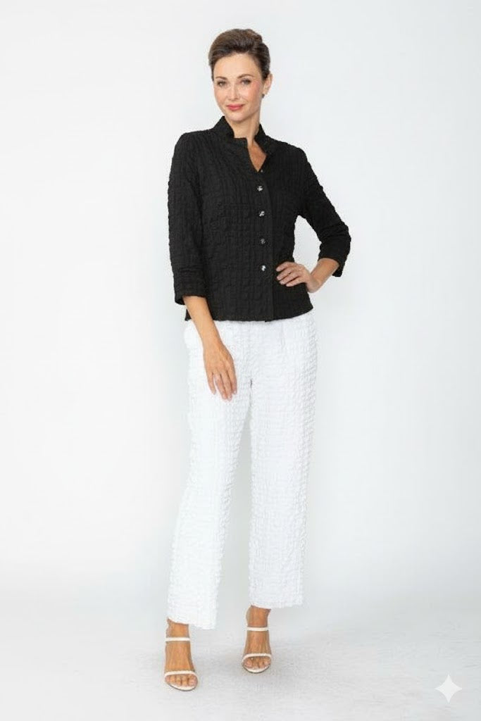 IC Collection Stand Collar Short Jacket-7073J